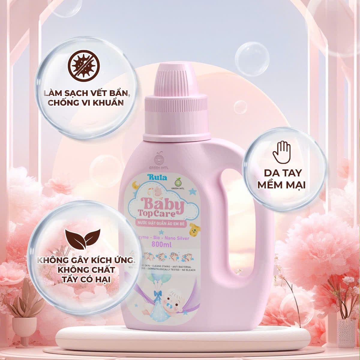 Nước giặt quần áo em bé Baby Top Care - 5