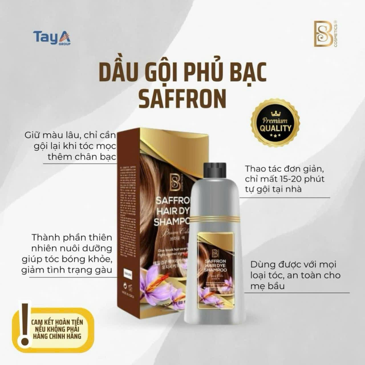 Dầu gội phủ bạc Saffron