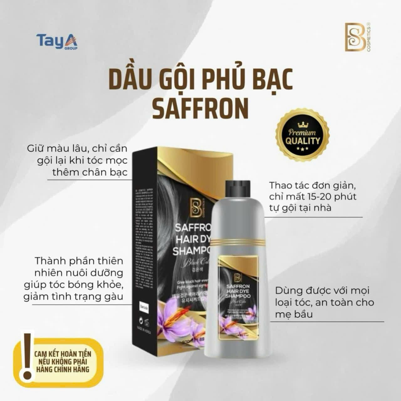 Dầu gội phủ bạc Saffron